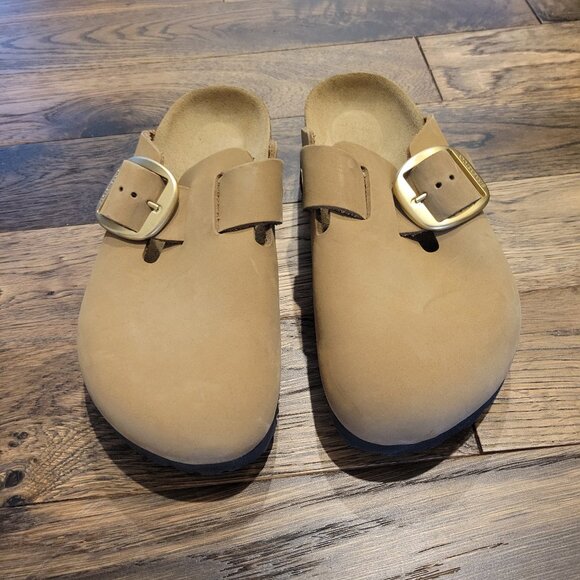 Birkenstock Boston Big Buckle Nubuck Leather Clog 38 - Picture 6 of 6